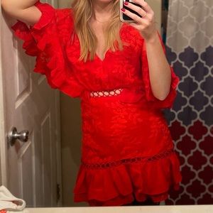 Selfie Leslie Red Dress